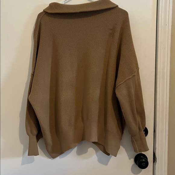 Brown Quarter-Zip Sweater - Picture 2 of 2